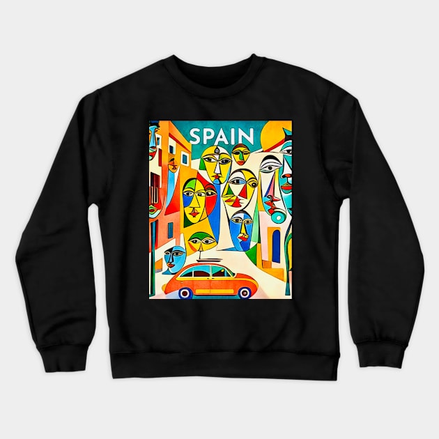 Spain, Globetrotter Crewneck Sweatshirt by Zamart20